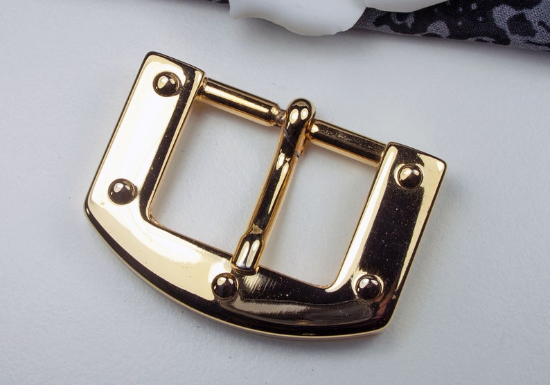 2 Belt Buckles 25 Mm Buckle Gold Vintage Buckles Vintage Etsy