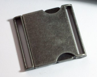 Metalen gesp 38 mm zilverkleurige riemgesp 2-delige metalen gesp, gesptypes