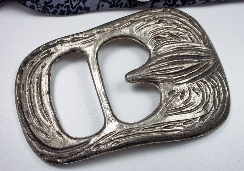 Large Statement Vintage Belt Buckle Artist Buckle, Belt Buckle, 42 mm, Buckle, Designer Buckle, Buckle TYPES image 2