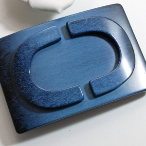 Blaue Vintage Gürtelschnalle 30mm Gürtelschließe Schnalle Zierschnalle, SchnallenARTen, ART. 933