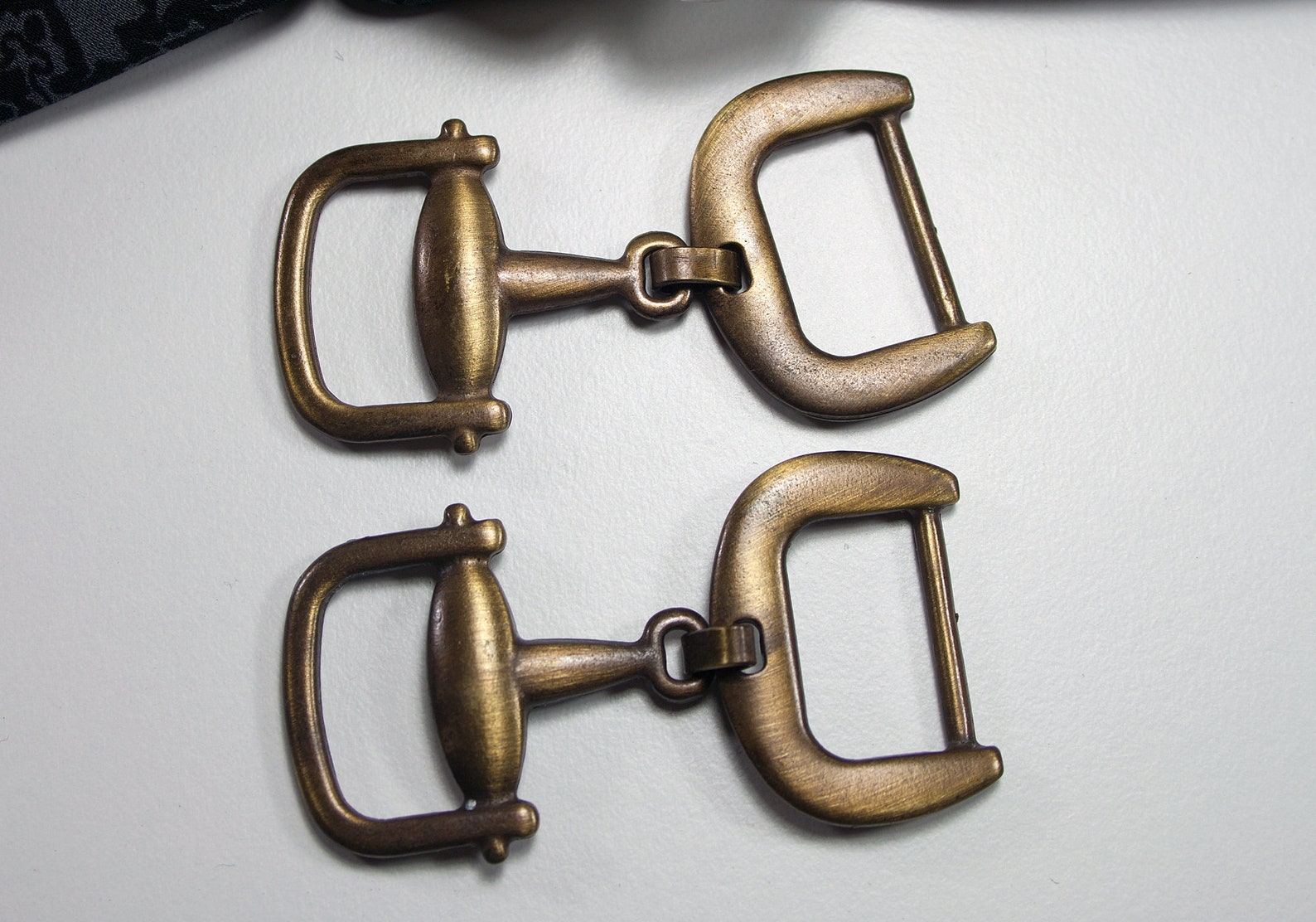 2 Decorative Buckles 20 Mm Bronze Ornamental Parts Buckles Etsy