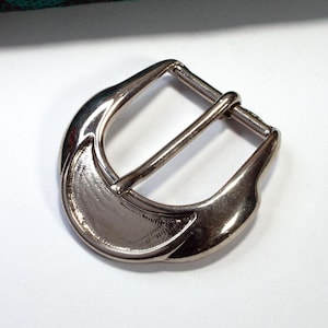 Gürtelschnalle 30mm silberfarben schlichte Gürtelschließe Metallschnalle, SchnallenARTen, ART. 992