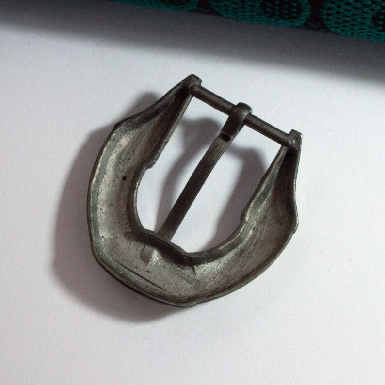 Gürtelschnalle 20mm bronzefarben Metall mit Muster mit Dorn Gürtelschließe, SchnallenARTen Bild 2