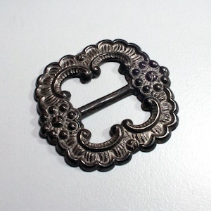 Vintage Trachten Gürtelschnalle 20mm Metall silberfarben Trachtenschnalle Gürtelschließe Metallschnalle, SchnallenARTen, ART. 718