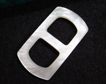 Vintage mother of pearl buckle 17 mm cream white belt buckle, belt buckle, shell, old belt buckle, buckle types