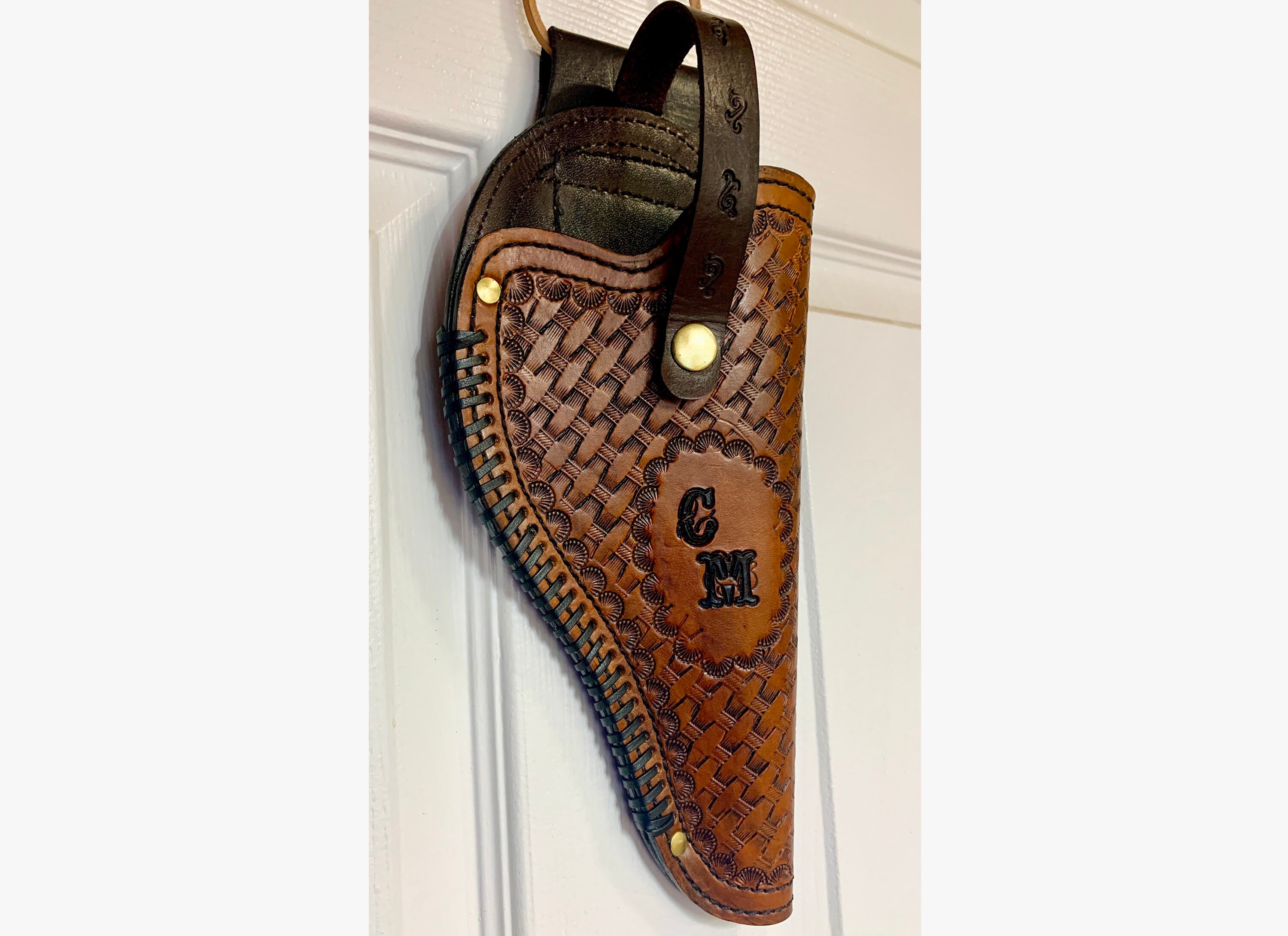Custom Made Leather Holster With Name Initials Stamped and Etsy