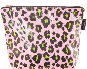 Leo Cosmetic Bag Leo Bolso rosa verde grande