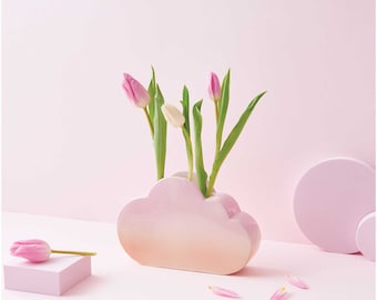 Cloud vase in cloud shape wedding decoration table decoration Easter interior pink orange