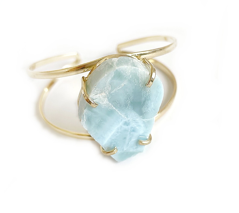 Larimar Armreif gold