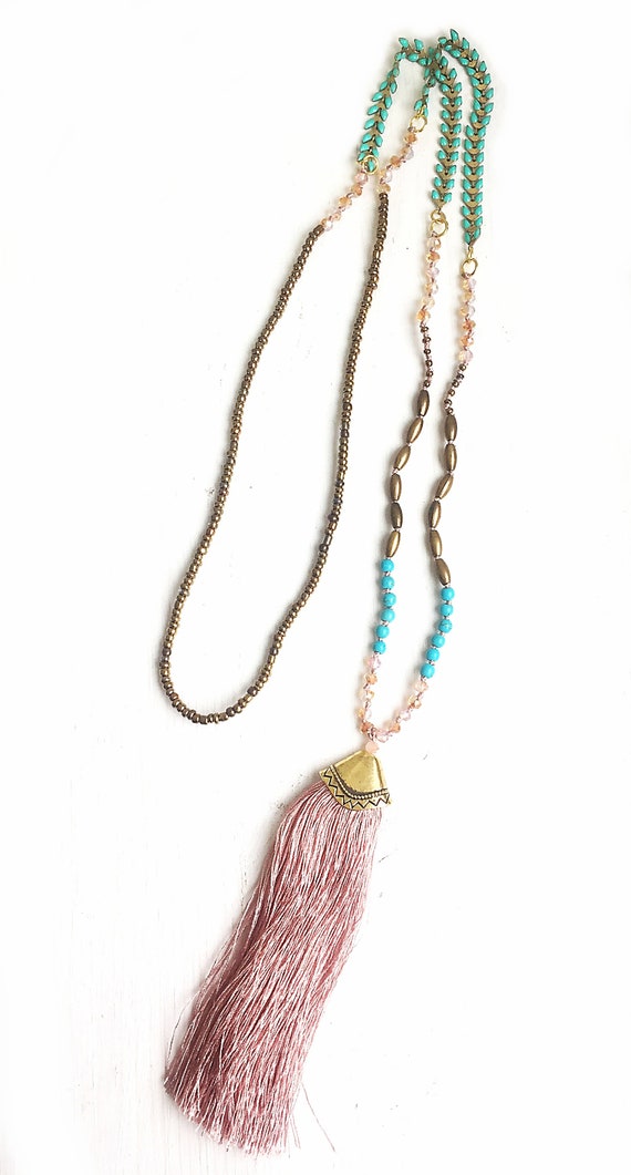 Get Ready For Summer Boho Kette Altrosa Etsy Get Ready For Summer Boho Kette Altrosa Etsy