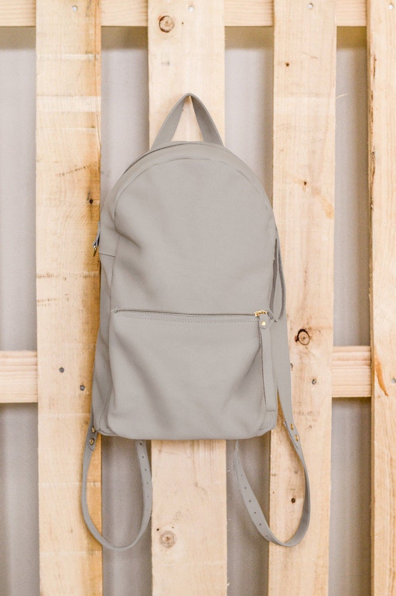Italian handmade leather backpack