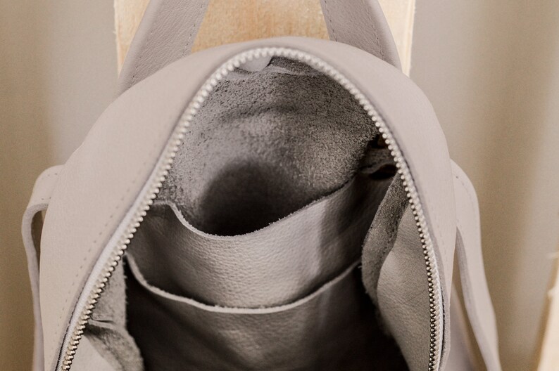 Italian handmade leather backpack