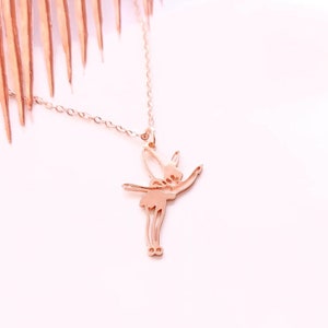 Necklace fairy elf fairy tale magic flying wings girl child color of your choice silver golden rosé golden