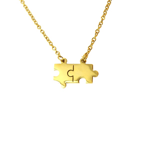 Chain 2 Puzzle Pieces Game Love Friendship Connected Pair