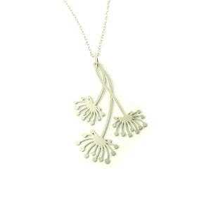 Kette Pusteblume Anhänger Edelstahl silbern golden Blüte Blume