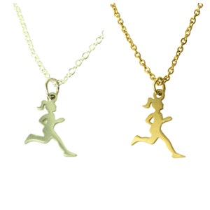 Ketting runner jogging hardlopen sport race hanger RVS kleur naar keuze zilver goud
