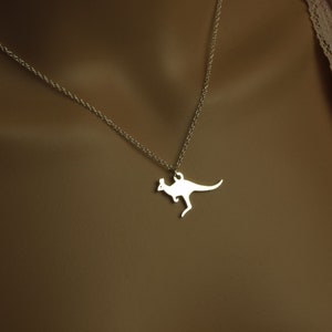 Chain kangaroo pendant Australia silver