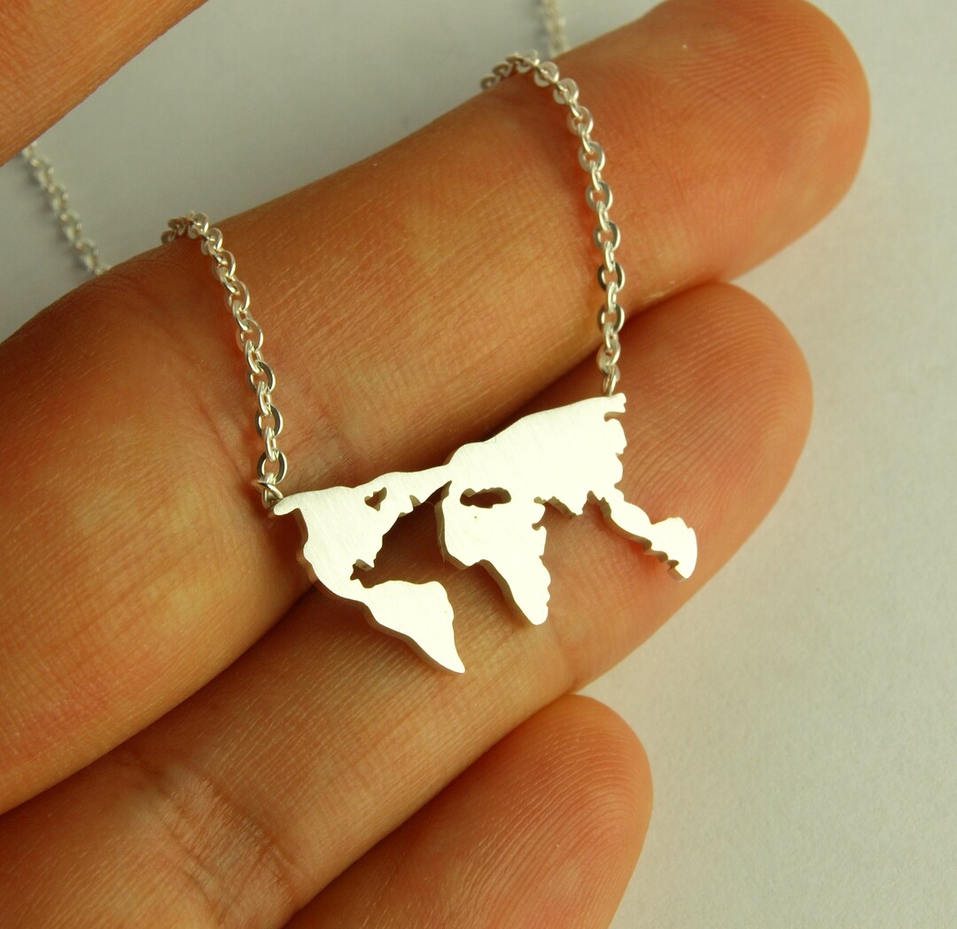 Collier Carte Allemagne - Pendentif Pays Vintage - Bijou Unisexe Voyage