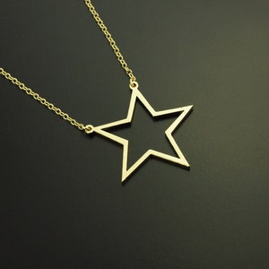 Necklace Star Star Pendant Sky Night Golden