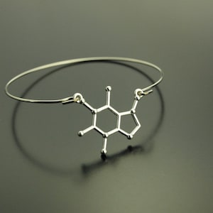 Armreifen Molekül Atome silbern Armband