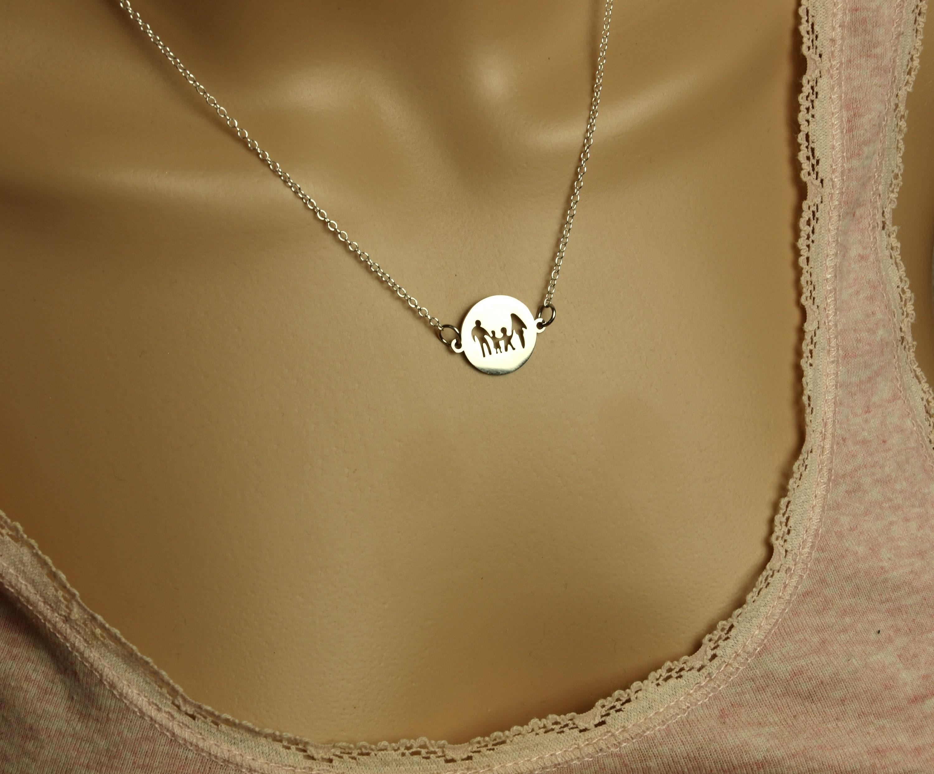 COLLANA FAMIGLIA CIONDOLO FAMILY FIGLI MAMMA