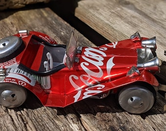 Recycled Tin Can Model: Coke / Coca-cola  Classic car