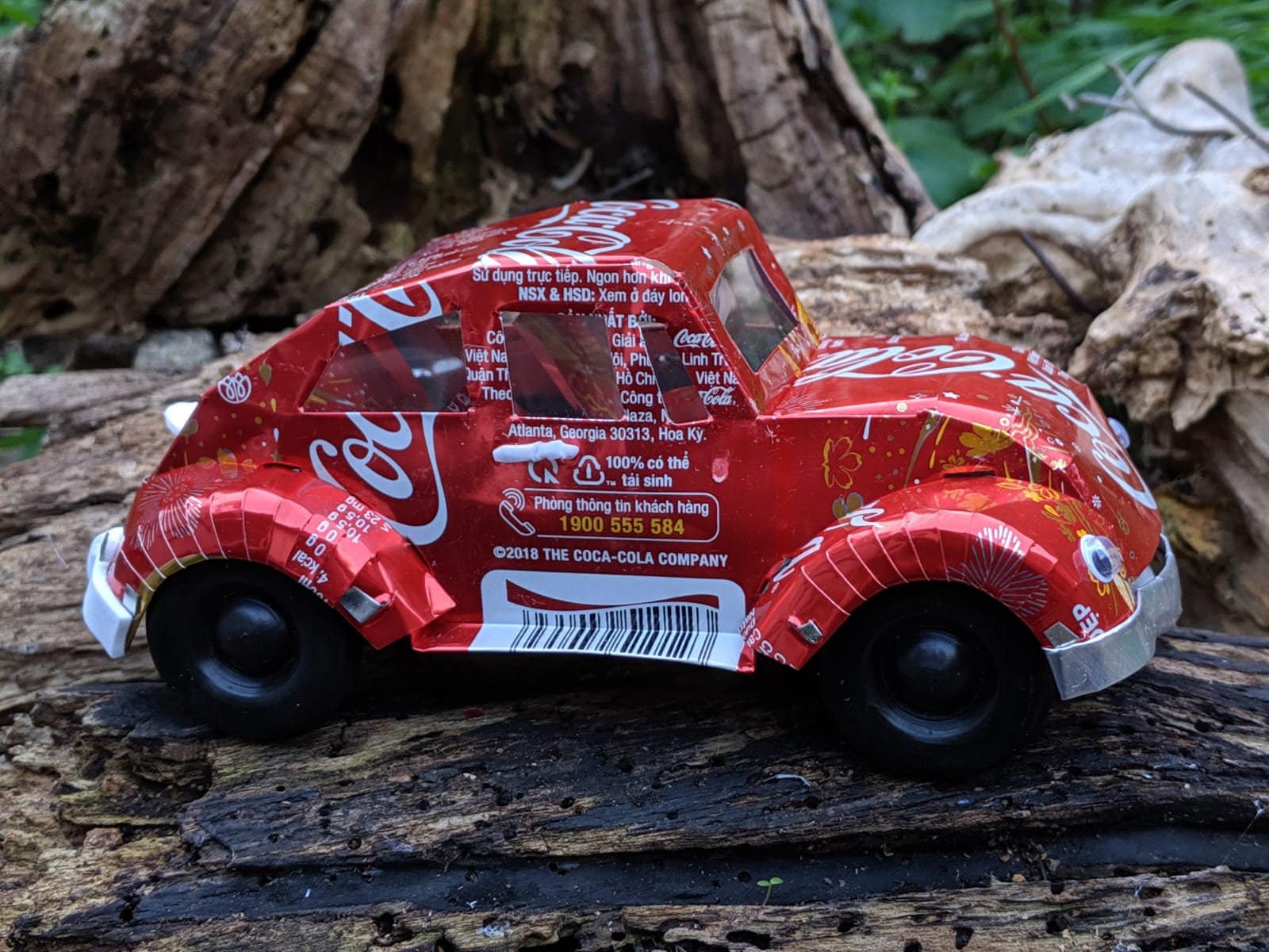 Recycled Tin Can Model: Coke / Coca-cola VW Beetle - Etsy