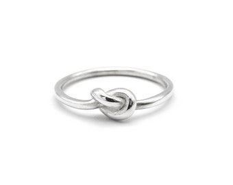 Knot ring, silver ring with knot, infinity ring