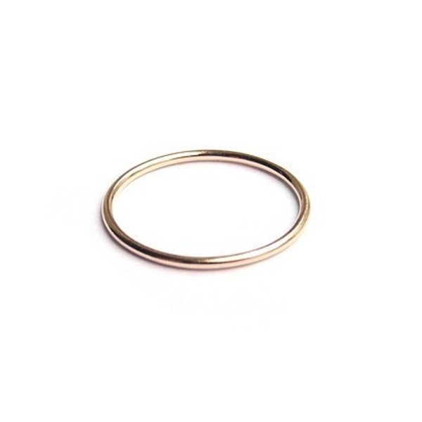 dainty rose gold ring, stacking ring