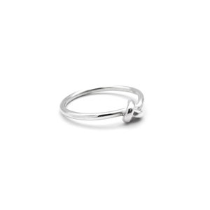 Knot ring, silver ring with knot, infinity ring image 2