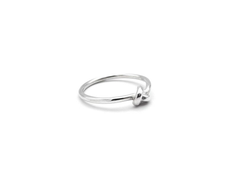 Knot ring, silver ring with knot, infinity ring image 2