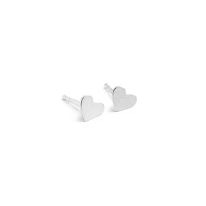 kleine Herzohrstecker, minimalistische Herzohrringe aus 925-Silber Bild 3