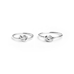 Knot ring, silver ring with knot, infinity ring image 6