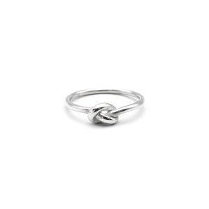 Knot ring, silver ring with knot, infinity ring image 3