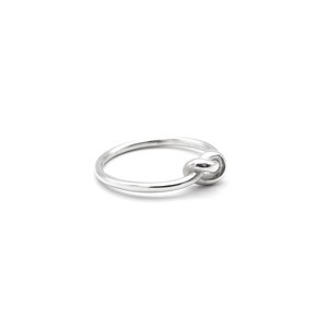 Knot ring, silver ring with knot, infinity ring image 4