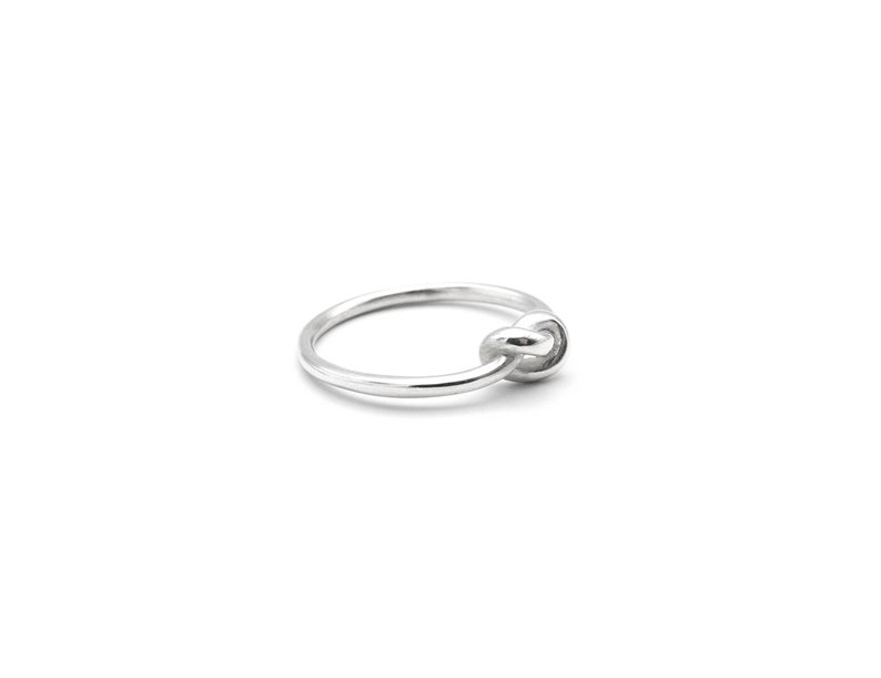 Knot ring, silver ring with knot, infinity ring image 4