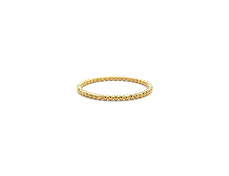 Ball ring made of 750 rose gold, rose gold ball ring image 1
