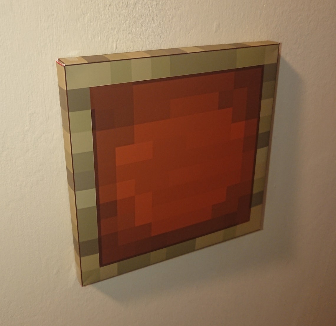 MINECRAFT Printable craftable ITEM FRAME Print at home Etsy