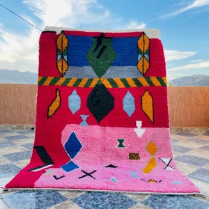 Beni ourain rug, Authentic Moroccan rug, Berber carpet, Genuine Wool rug, Handmade rug, Beni ourain style, Area rug, Tapis berbere, Teppich