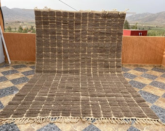 Moroccan rug Ivory rug - Contemporary rug - Handmade rug - Genuine lamb wool - Berber tribal rug - Moroccan berber rug - Beni ourain rug