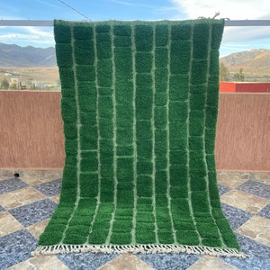 Beni ourain rug, Authentic Moroccan Rug, Custom Beni Ourain rug, Beni Rug, Large Moroccan Rug, Custom Rug, Authetinc Green Rug