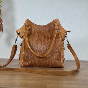 Old Folk House】Studs Shoulder Bag Vintage Studded Bag - Etsy