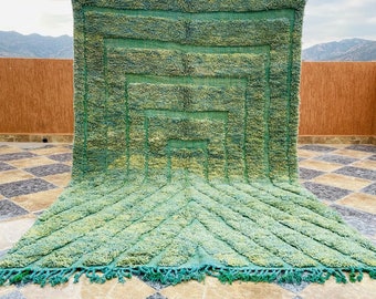 Custom Green rug - Moroccan rug Green - Handmade rug - Moroccan berber rug - Beni ourain rug - Morocco rug - Moroccan area rug