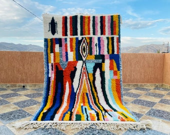 Authentic Beni ourain rug - Moroccan rug - Custom rug - Handmade rug - Morocco rug - Custom moroccan rug - Morocco rug - colorful rug