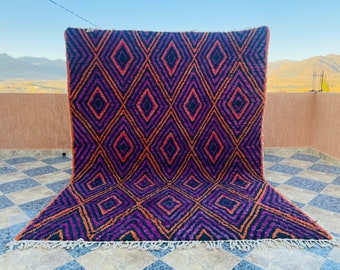 Authentic Beni ourain rug - Diamond Delight: Custom Beni Ourain Moroccan Rug