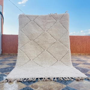Beni ourain rug- Authentic Moroccan Rug- Custom Beni Ourain rug- Beni Rug- Large Moroccan Rug- Color Rug- Custom rug