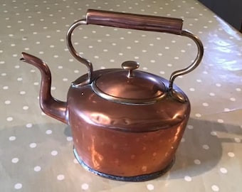 copper kettle, copper kettles, copper decor, copper decoration, French vintage, French kettle, vintage kettle,