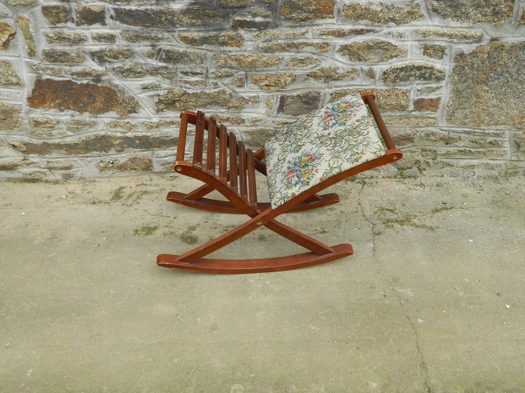 Vintage French French Footstool French Footrest Rocking Etsy