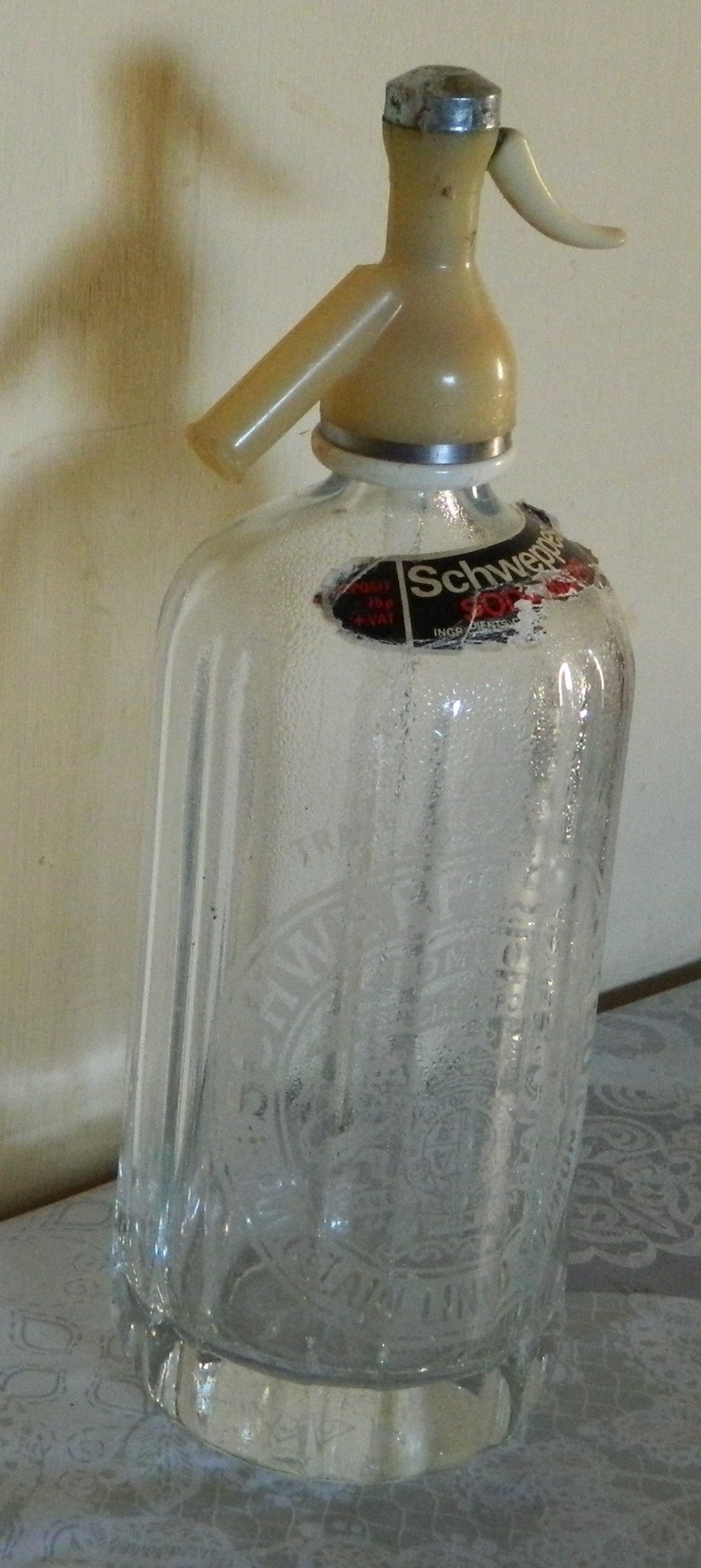 Soda Syphon Soda Siphon Glass Soda Bottle Vintage Syphon Etsy