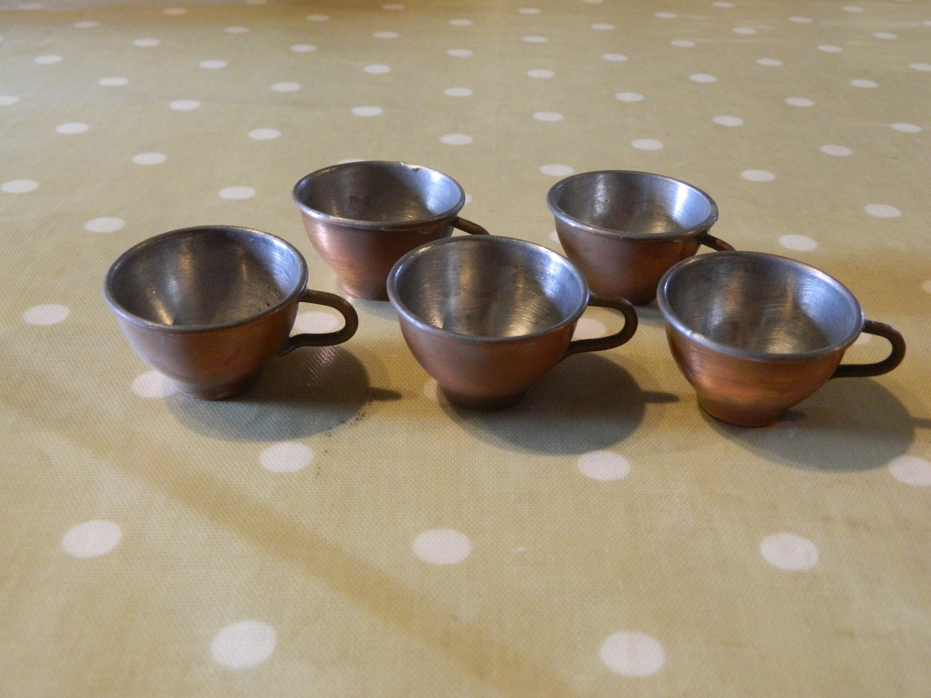 Tasse à Café en Cuivre, Cadeau Décoration Intérieure Français Vintage, Tasses Liqueur, Verres Miniat